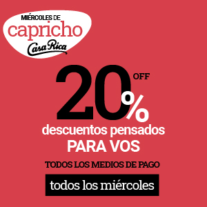 Miércoles de capricho: 20% Pensado para Vos